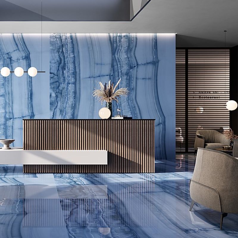 Marmerlook Tegel Slabs 320×160 – AVA Nautilus Blauw