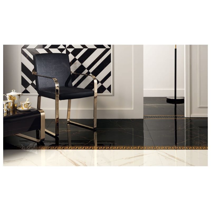 Versace Ceramics – Marble Nero 58,5×117,5 Marmerlook Versace Tegels Zwart