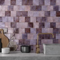 Alternative view of Handvorm Tegel 10x10 Harmony Eden Aubergine
