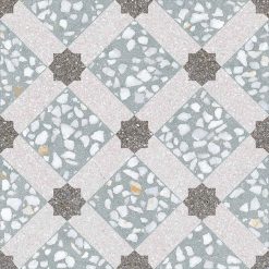 30x30 tegels Terrazzo Portugese Tegels - Farnese Azul Mar