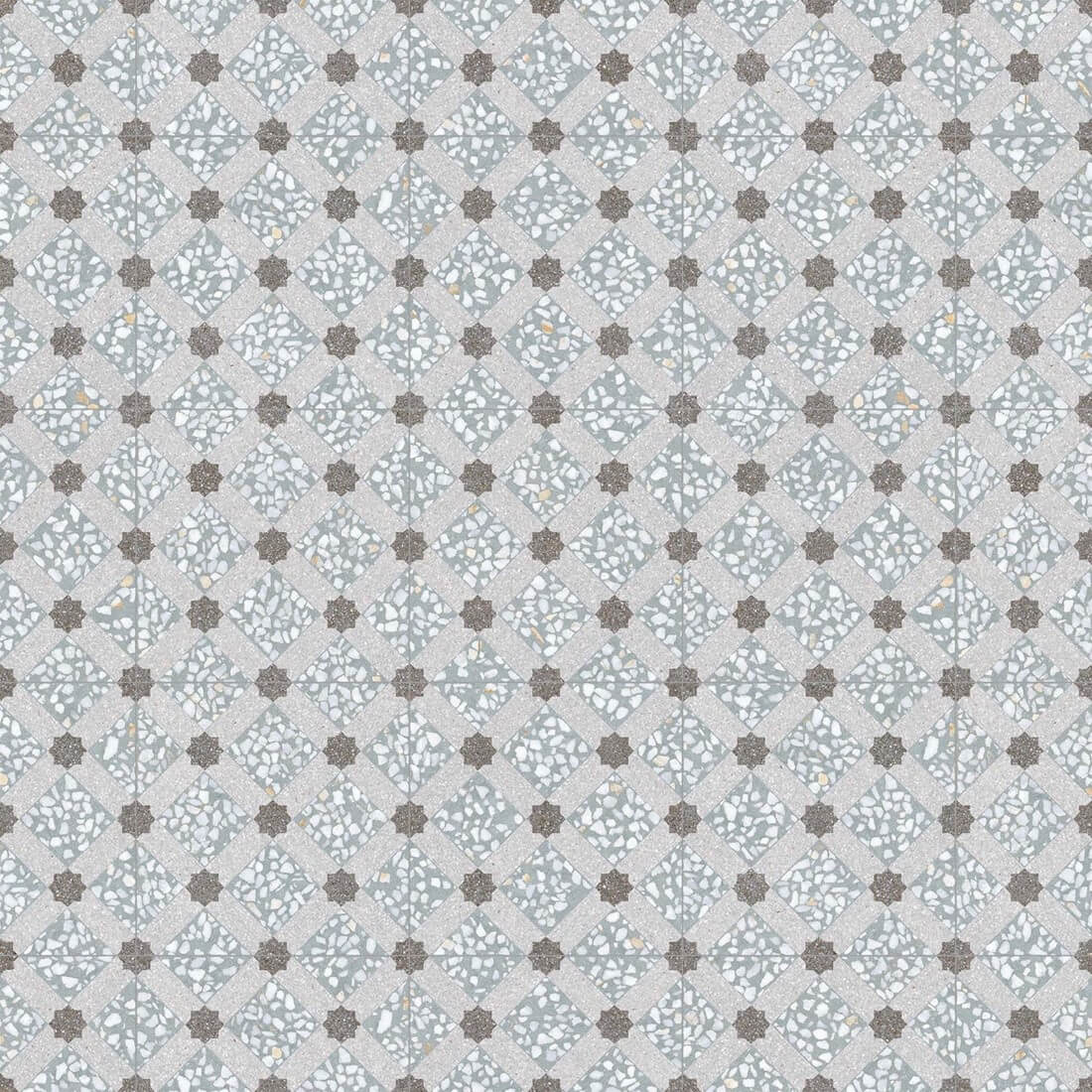 30x30 Portugese Terrazzo Tegels - Farnese Mancini Azul 30x30 Portugese Terrazzo Tegels - Farnese Mancini Azul