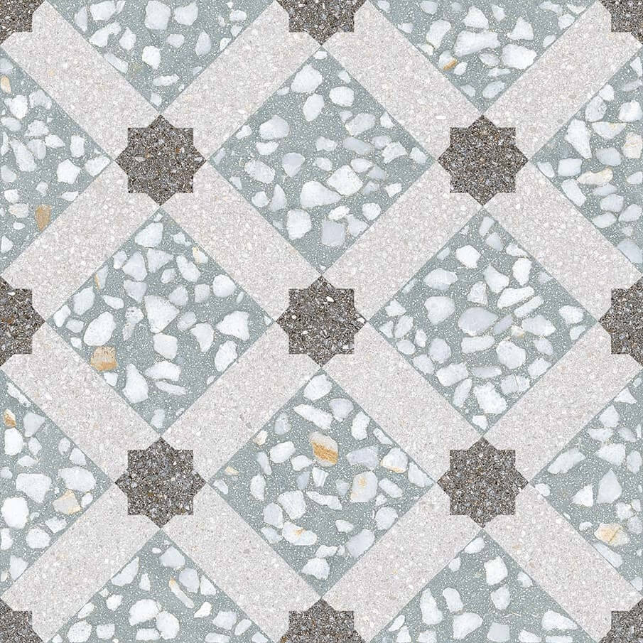 30x30 Portugese Terrazzo Tegels - Farnese Mancini Mar 30x30 Portugese Terrazzo Tegels - Farnese Mancini Mar