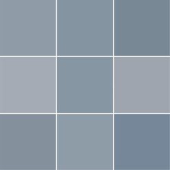 Handvorm Tegel 12,3×12,3 Harmony Cube Blue