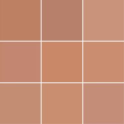 Handvorm Tegel 12,3×12,3 Harmony Cube Clay Lichtbruin