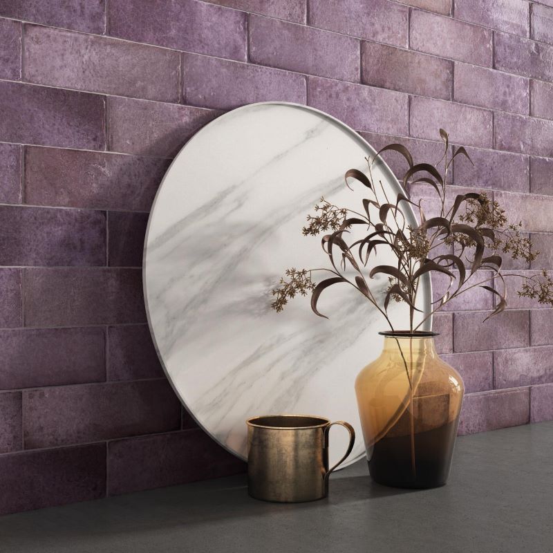 Handvorm Tegel 6,5×20 Harmony Eden Aubergine