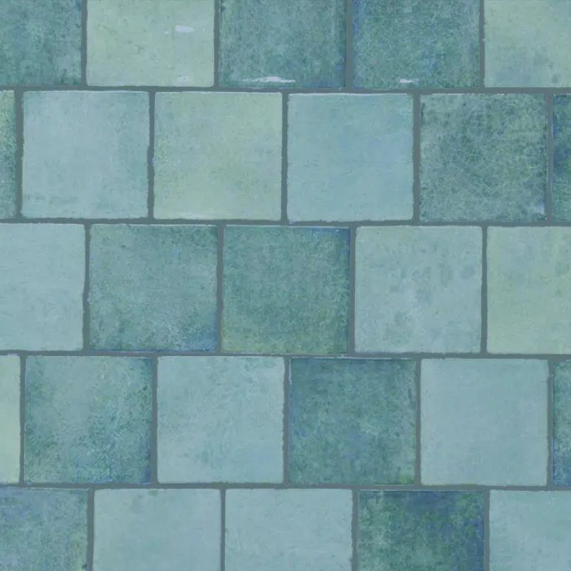 Handvorm Tegel 10×10 Harmony Eden Aqua Blauw