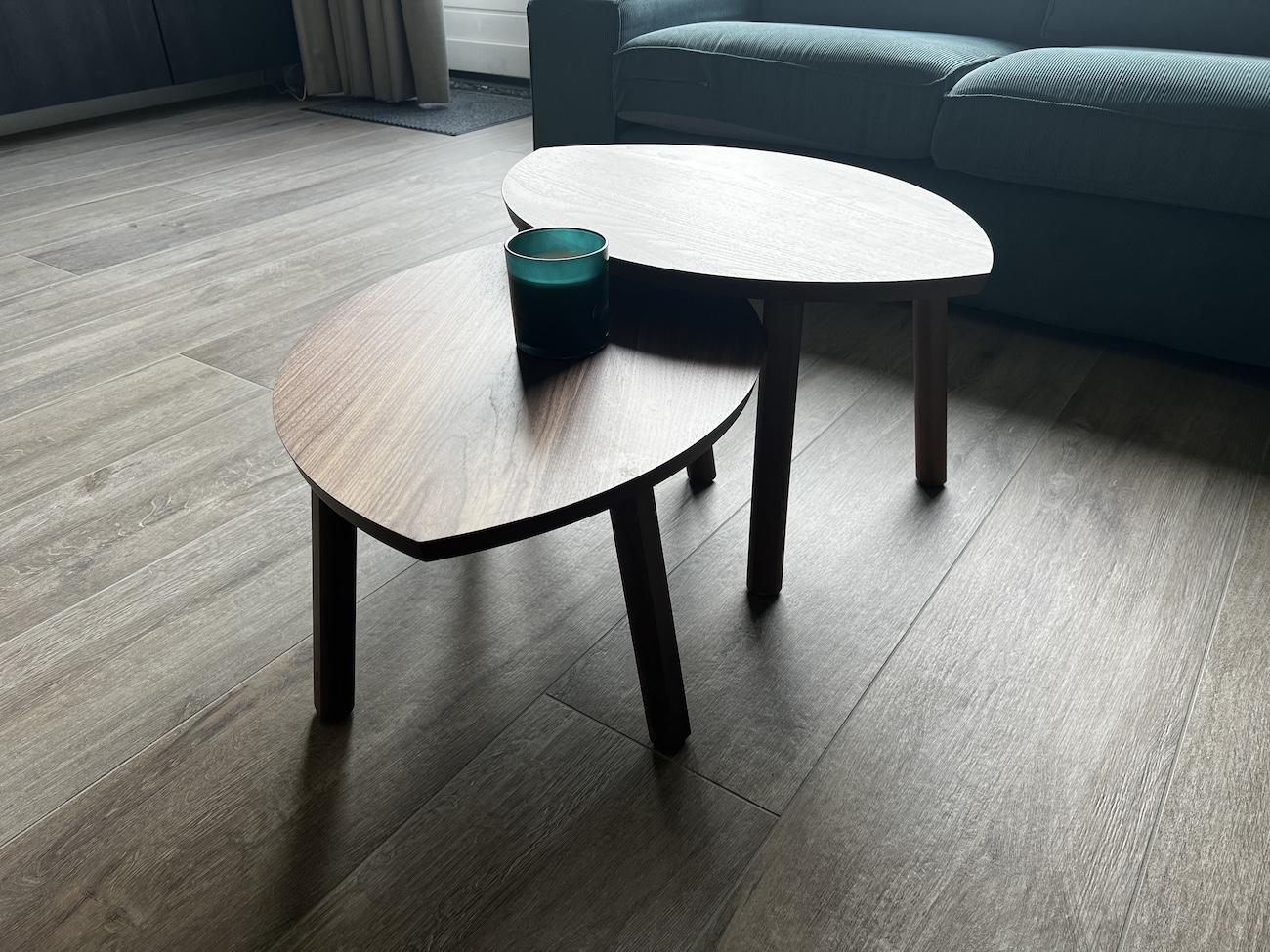 Woonkamer keramisch parket tegels