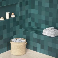 Alternative view of Handvorm Tegel 12,3x12,3 Harmony Cube Green