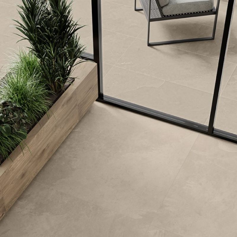 Leisteenlook Tegel Caesar Slab Ash 60×120 Lichtbruin