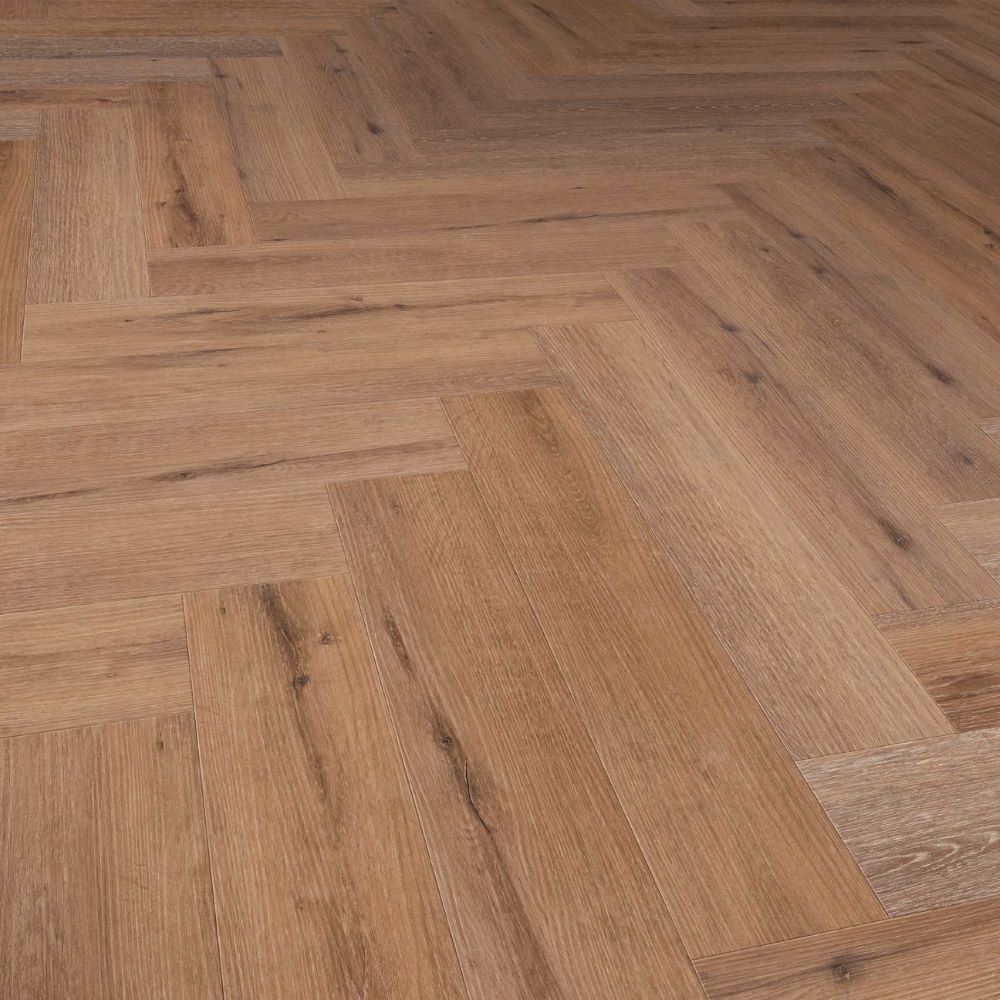 Mansion Comfort Click 5Gi Visgraat 15x75 Dark Oak Bruin