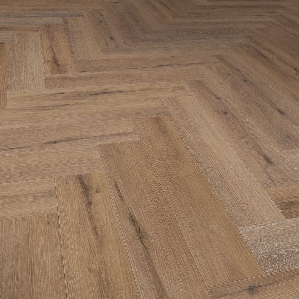 Mansion Dryback Visgraat 15x75 Dark Oak Bruin