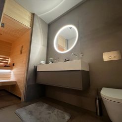 Betonlook tegels badkamer sauna industrieel