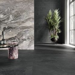 Alternative view of Leisteenlook Tegel Caesar Slab Dark 120x120 Donkergrijs