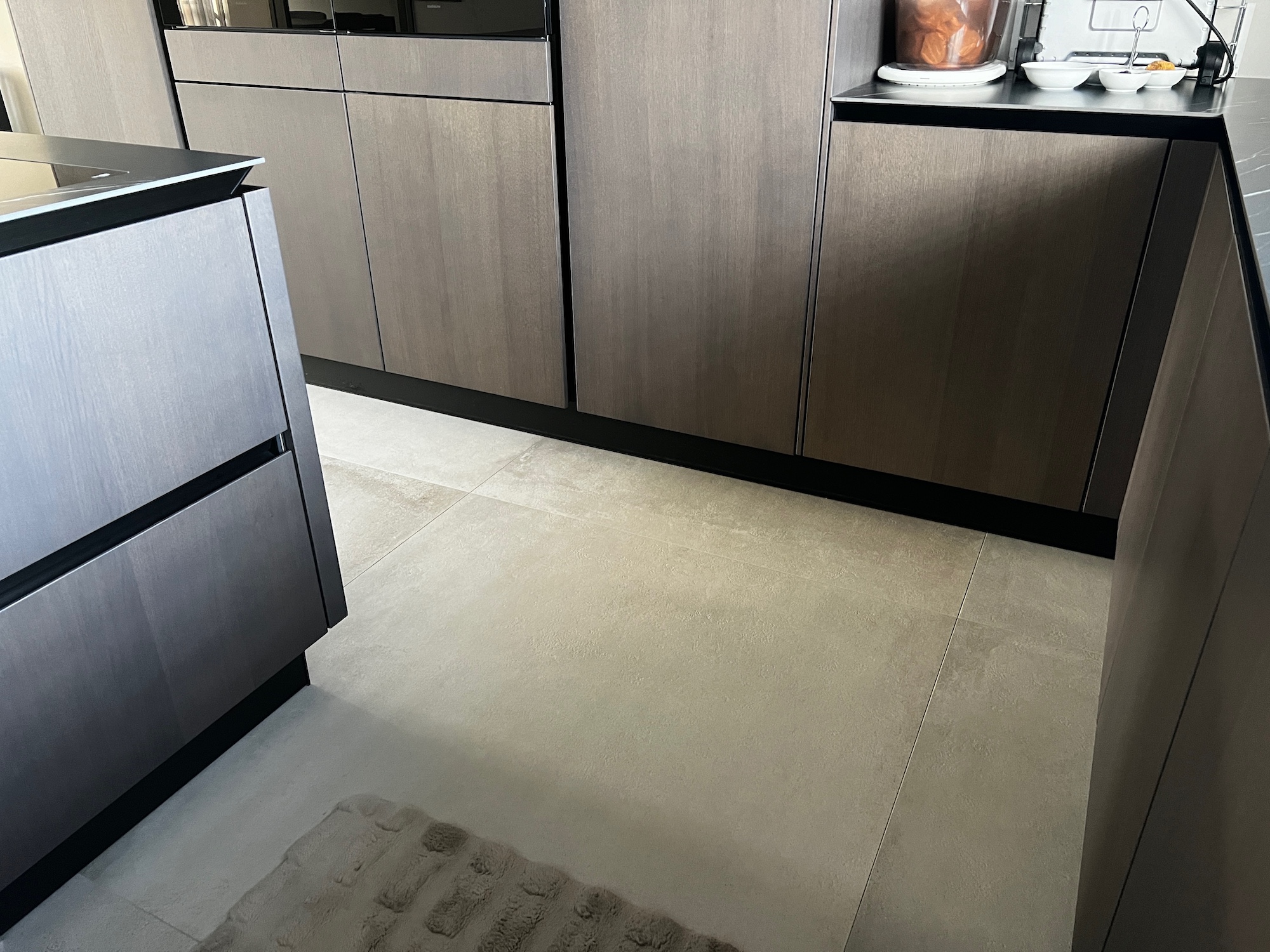 Keuken betonnen tegels keramisch