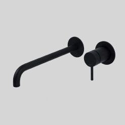 Lagoo Inbouw 1-greeps Wastafelmengkraan Uitloop 26 cm - Matt Black G1200-26MB