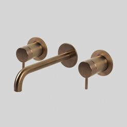 Lagoo Inbouw 2-greeps Wastafelmengkraan Uitloop 19 cm - Brushed Copper Koper G1204-19BK