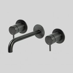 Lagoo Inbouw 2-greeps Wastafelmengkraan Uitloop 19 cm - Brushed Gun Metal G1204-19GM