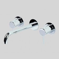 Lagoo Inbouw 2-greeps Wastafelmengkraan Uitloop 22 cm - Chrome G1204-22CH