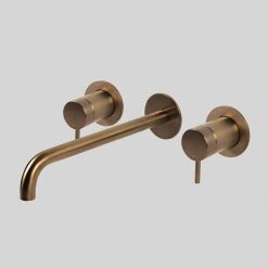Lagoo Inbouw 2-greeps Wastafelmengkraan Uitloop 26 cm - Brushed Copper Koper G1204-26BK