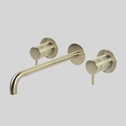 Lagoo Inbouw 2-greeps Wastafelmengkraan Uitloop 26 cm - Brushed Nickel G1204-26BN