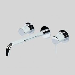 Lagoo Inbouw 2-greeps Wastafelmengkraan Uitloop 26 cm - Chrome G1204-26CH
