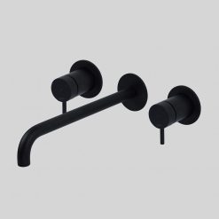 Lagoo Inbouw 2-greeps Wastafelmengkraan Uitloop 26 cm - Matt Black Zwart G1204-26MB