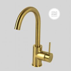 Lagoo Wastafelmengkraan Draaibare Uitloop Brushed Brass Goud G1110BB
