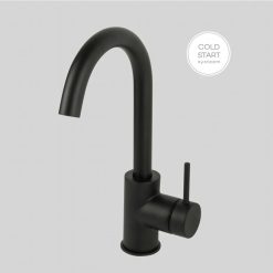 Lagoo Wastafelmengkraan Draaibare Uitloop Matt Black G1110MB
