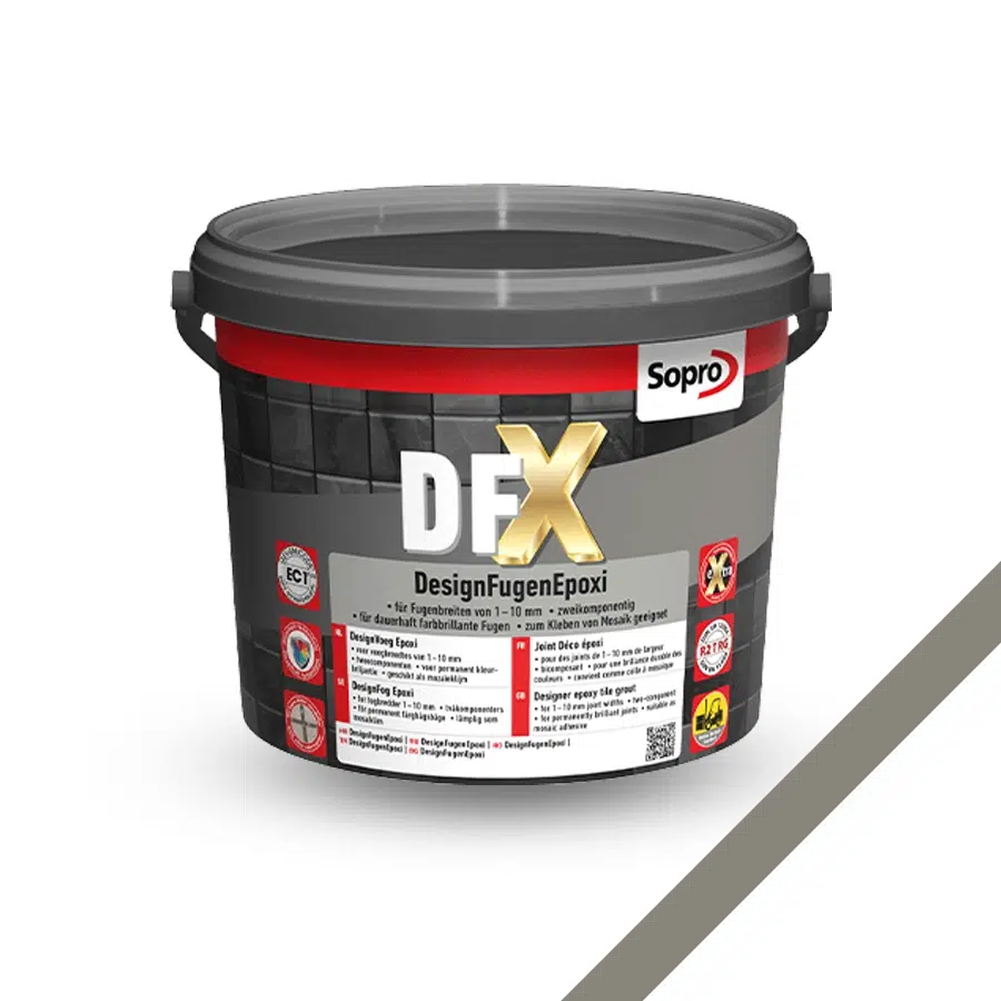 Sopro DFX Epoxy Designvoeg Twee Componenten - Betongrijs - 3 KG
