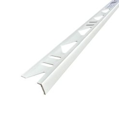 Tegelprofiel Alferpro Alferbacis Hoek Wit Kunststof 10 mm