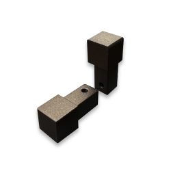 Tegelprofiel Alferquad Hoekstuk Champagne Gepoedercoat 10 mm