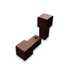 Tegelprofiel Alferquad Hoekstuk Terracotta Gepoedercoat 10 mm