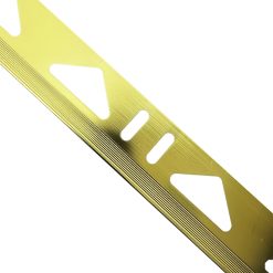 Tegelprofiel Alferquad Vierkant Goud Geborsteld 6 mm Close