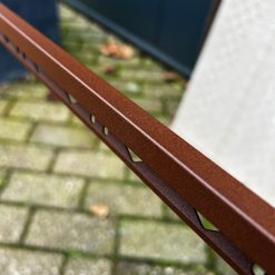 Tegelprofiel Alferquad Vierkant Terracotta Gepoedercoat 10 mm Detail