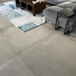 Woonkamer betonlook tegels 120x120 keramiek
