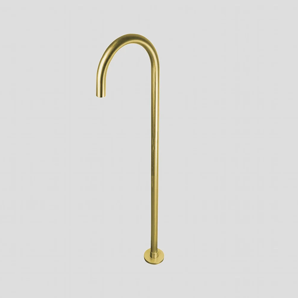 G3202BB Lagoo Vrijstaande baduitloop - Brushed Brass