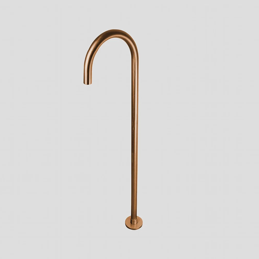 G3202BK Lagoo Vrijstaande baduitloop - Brushed Copper