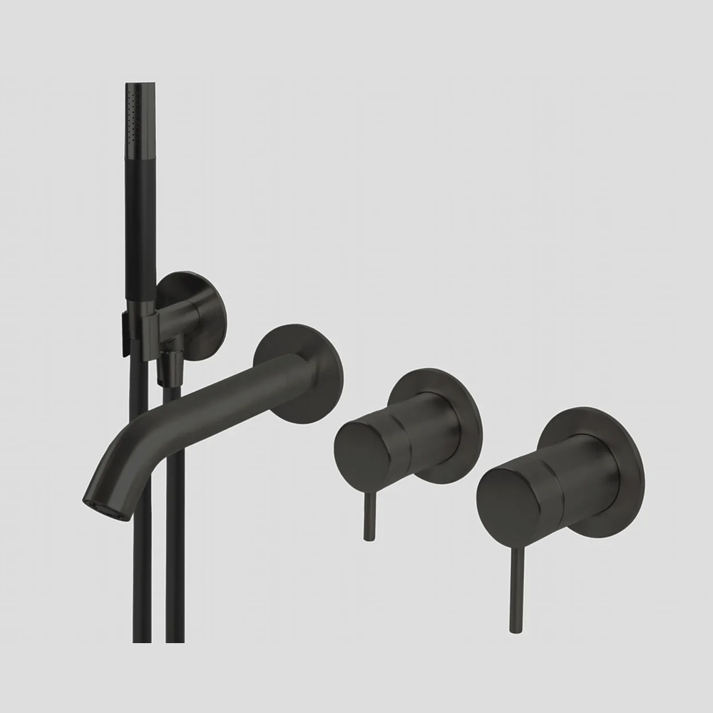 G3206MB Lagoo Inbouw badmengkraan met uitloop en omstel - Matt Black