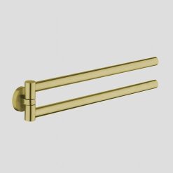 G6106bb Lagoo Draaibare Handdoekhouder - brass