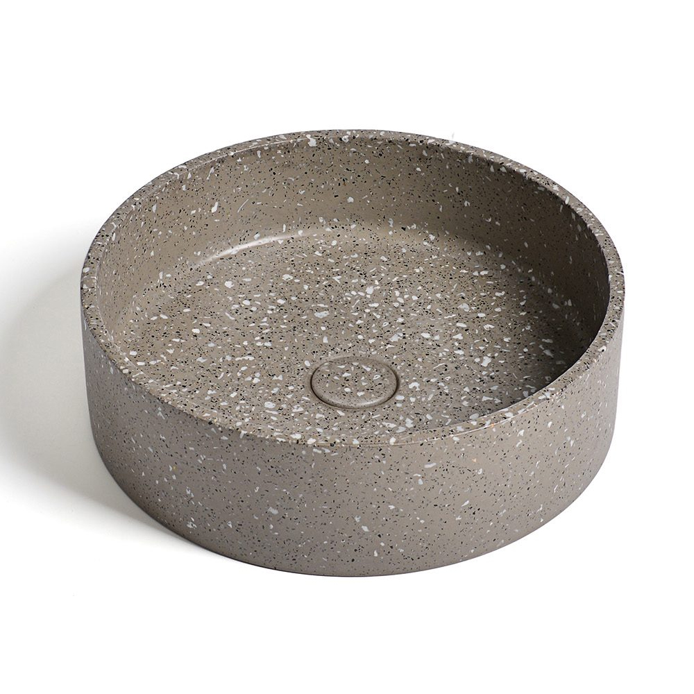 Ideavit Waskom Terrazzo E10 Grijs Klikwaste 39x12cm