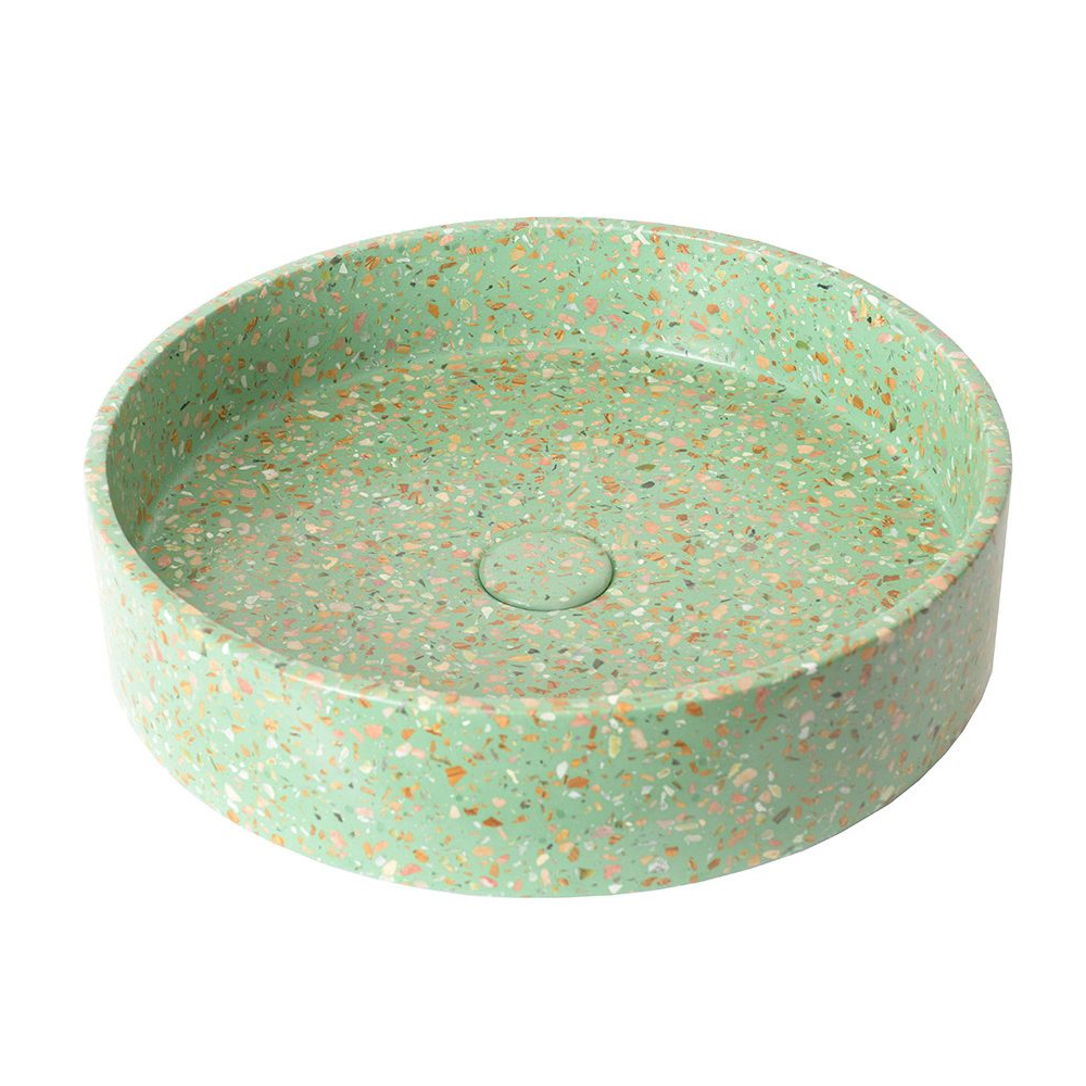 Ideavit Waskom Terrazzo Groen Klikwaste 42,5x42,5x10 cm