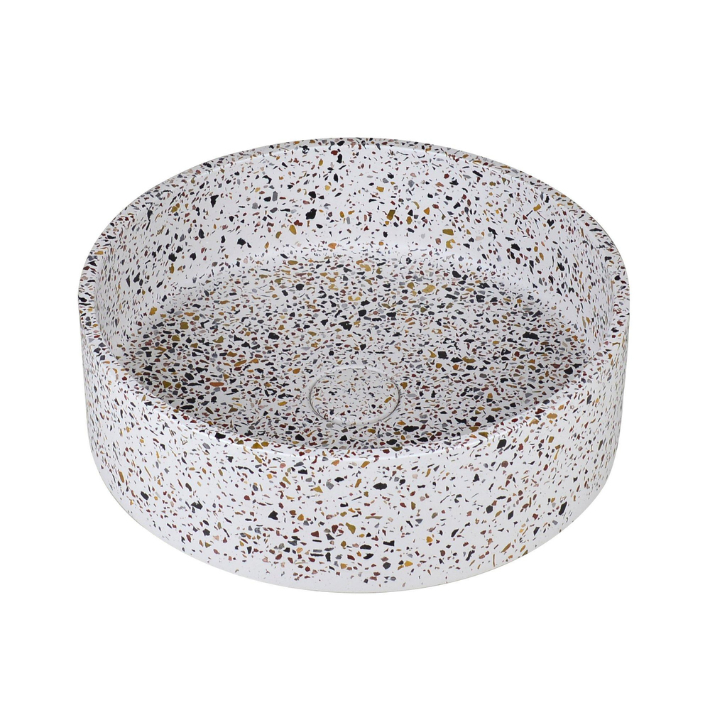 Ideavit Waskom Terrazzo Wit Klikwaste 39x12cm