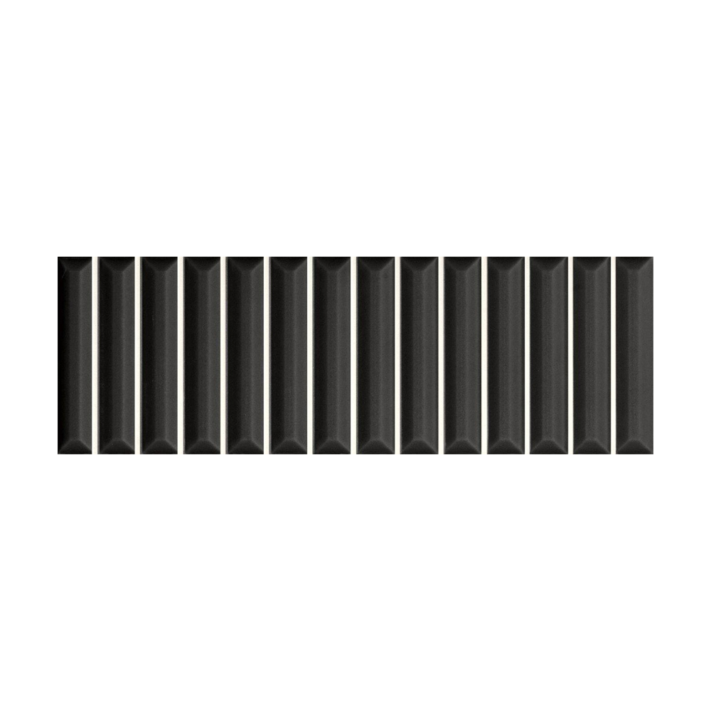10x30 Wandtegels Kit-Kat Hashi Nero Mat