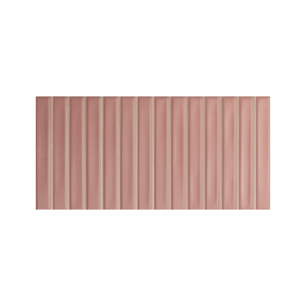 12,5x25 Wandtegels Kit-Kat Sweet Bars Deep Blush Mat