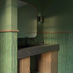 12,5x25 Wandtegels Kit-Kat Sweet Bars Deep Forest Glans Sfeer
