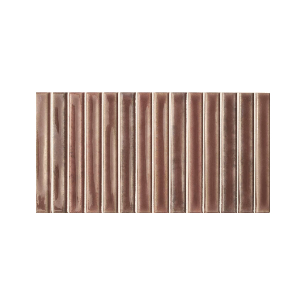 12,5x25 Wandtegels Kit-Kat Sweet Bars Deep Wine Glans