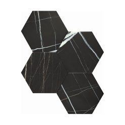 14x16 Hexagon Tegels Rock Star Sahara Noir
