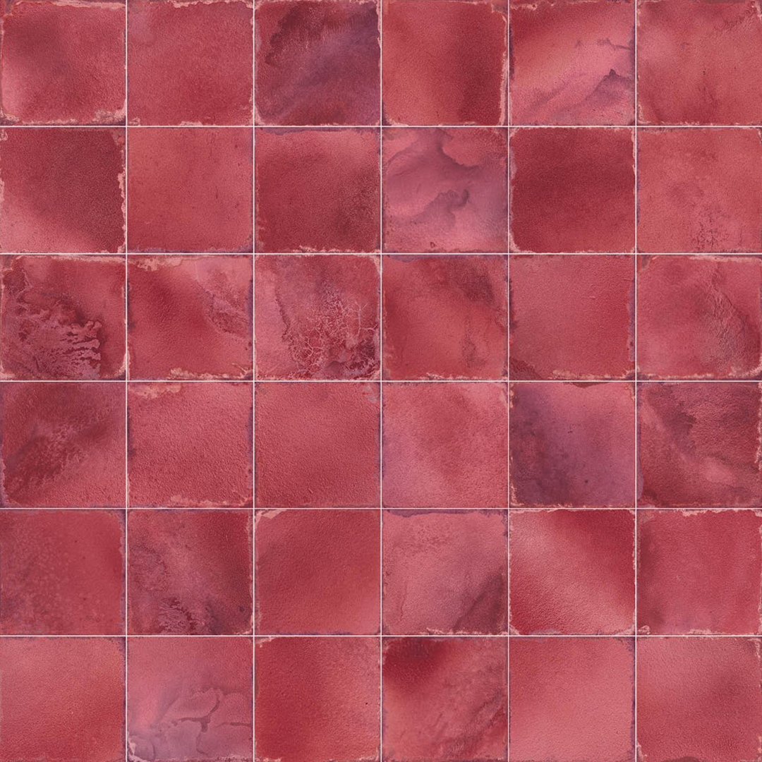 20x20 Handvorm Wandtegels - Luca Granate