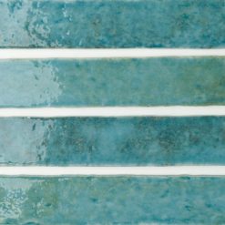 5x25 Wandtegels Handvorm Potters Azur Glans Details