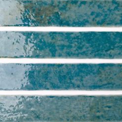 5x25 Wandtegels Handvorm Potters Prusian Glans Detail